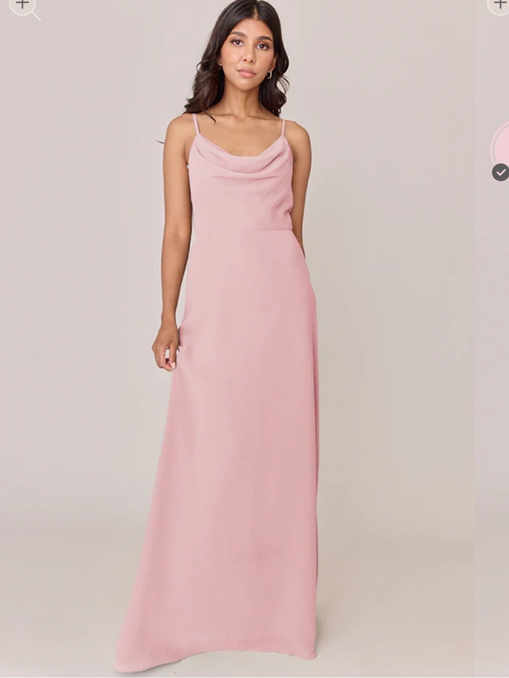 Revelry Nadia Chiffon Maxi Dress in Pink